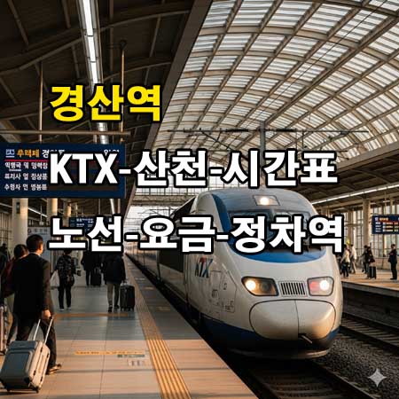 경산역-KTX-시간표-정차역-노선도-첫기차-마지막기차-요금표