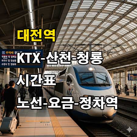 대전역 KTX 시간표